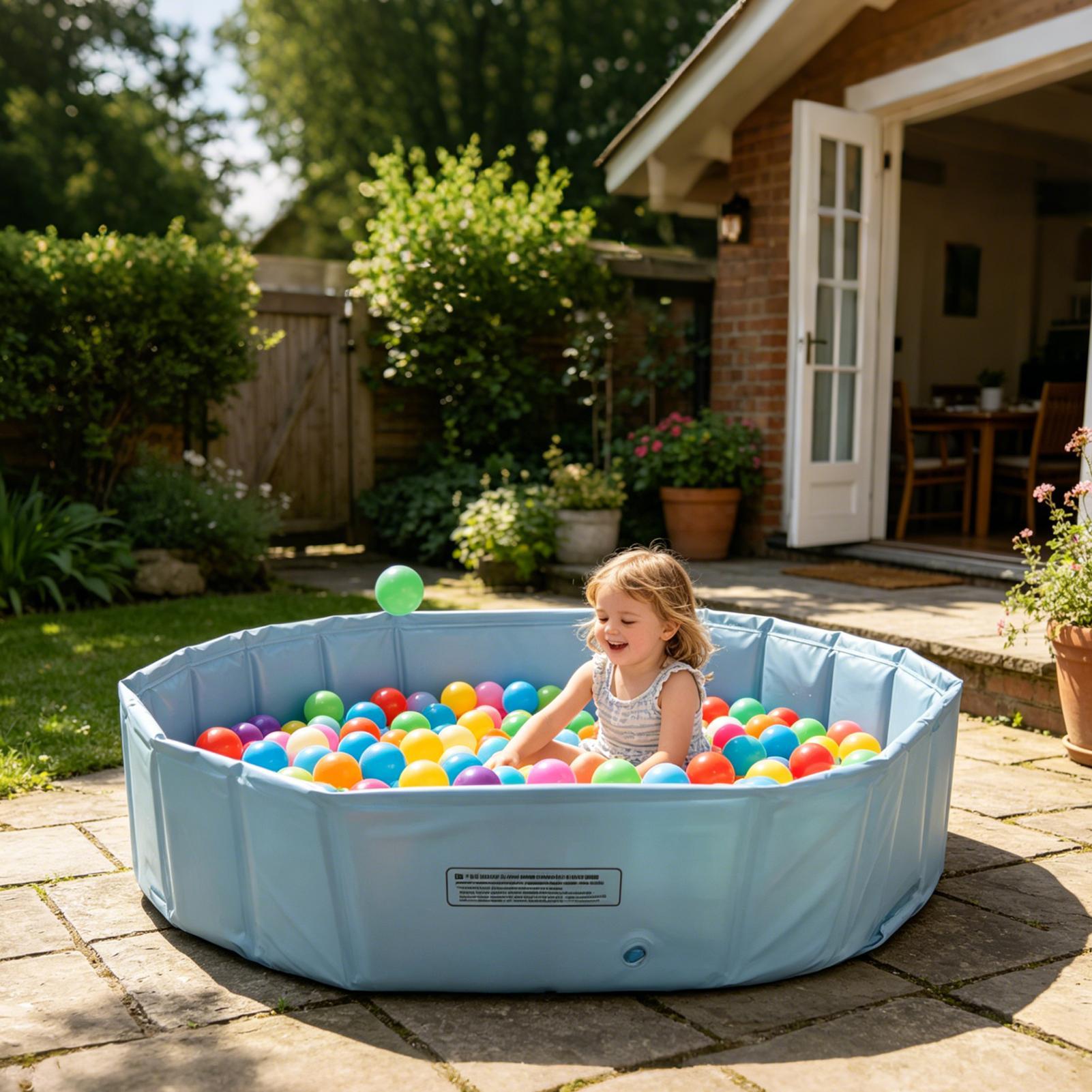 Party Games Kids Outdoor - Piscina Pieghevole per Animali Domestici da