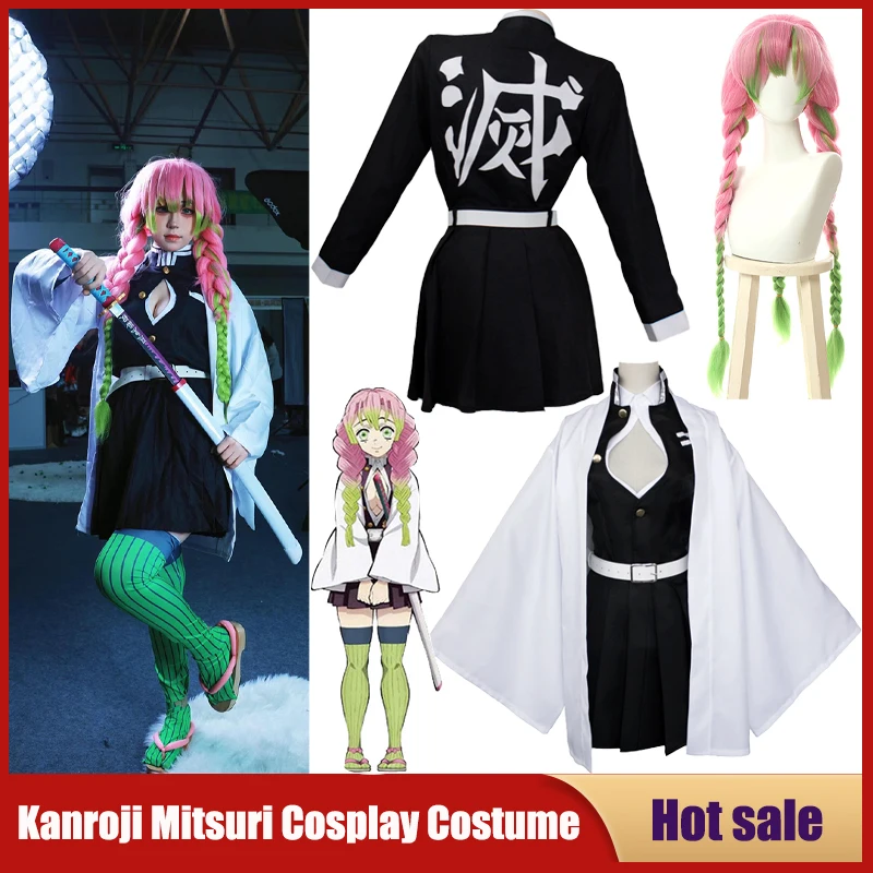 Party Games Kids - Anime Kanroji Mitsuri Costume Cosplay Kimetsu