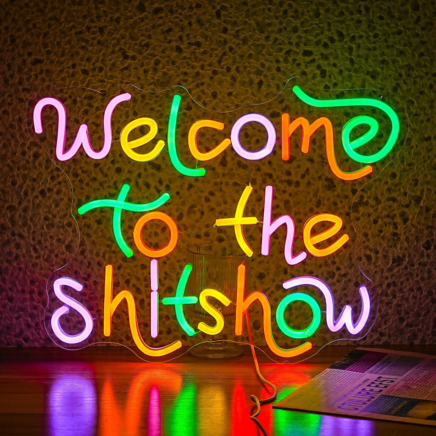 Party Games Quotes - Benvenuti a The Shitshow, Insegna Luminosa