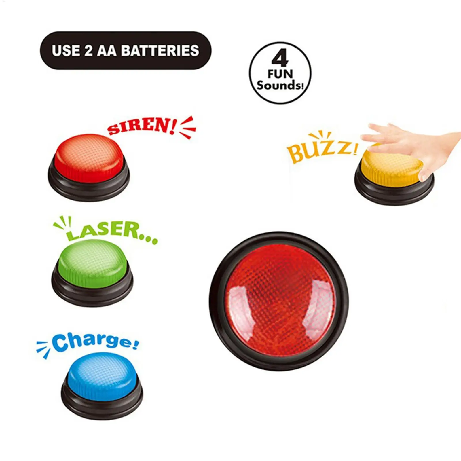 Party Games Easter For Kids - Buzzer per Giochi, Set di 4