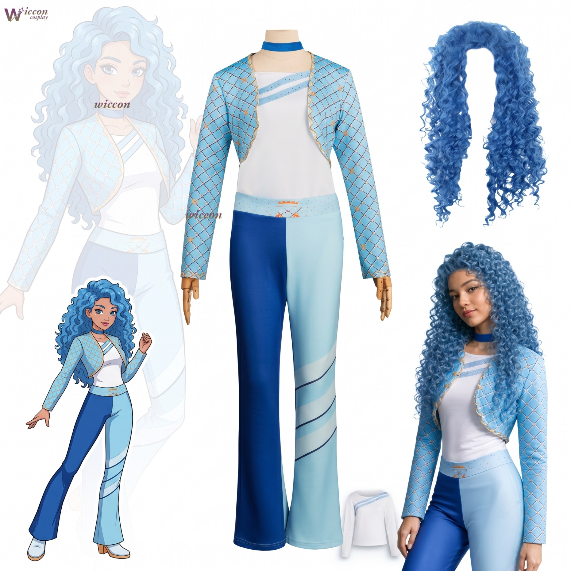 Costume Blu D-Descendants per  - Party Games Kids recensione e prezzo