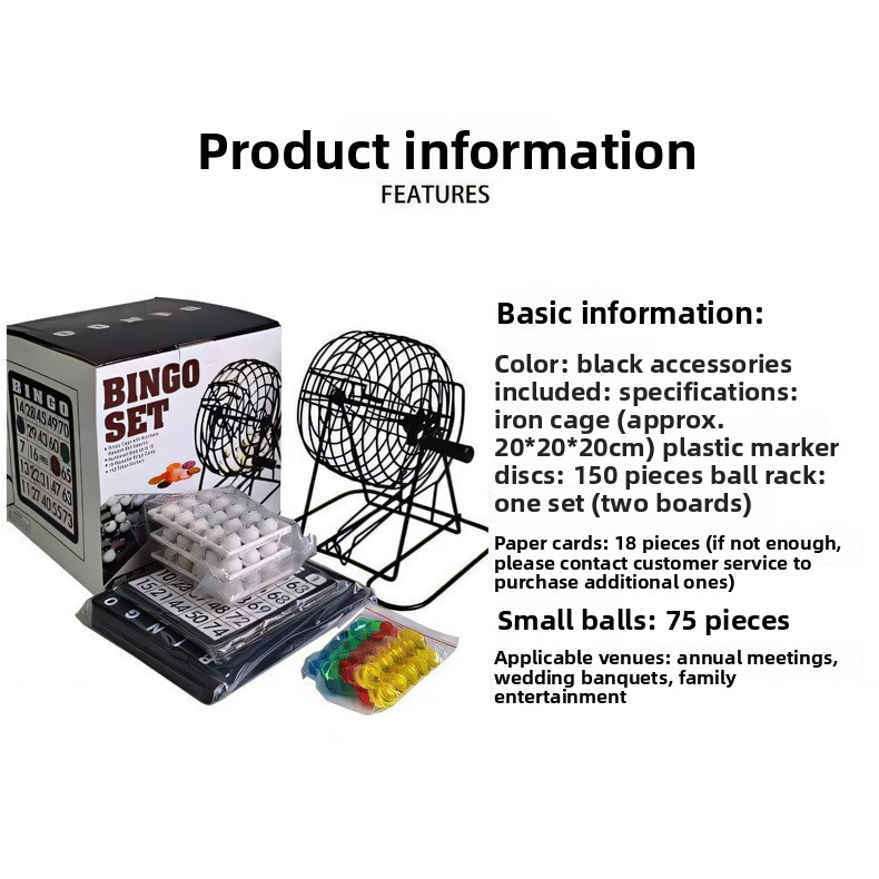 Set da gioco Bingo in acciaio, - Party Games Large Groups recensione e prezzo