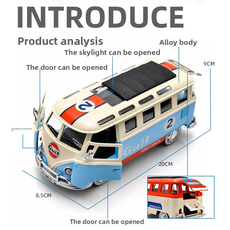 Modellino di autobus retrò T1  - Party Games Bus recensione e prezzo